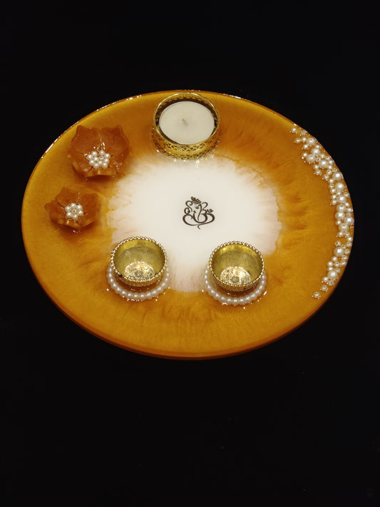 Resin pooja thali - Hunar Hatti