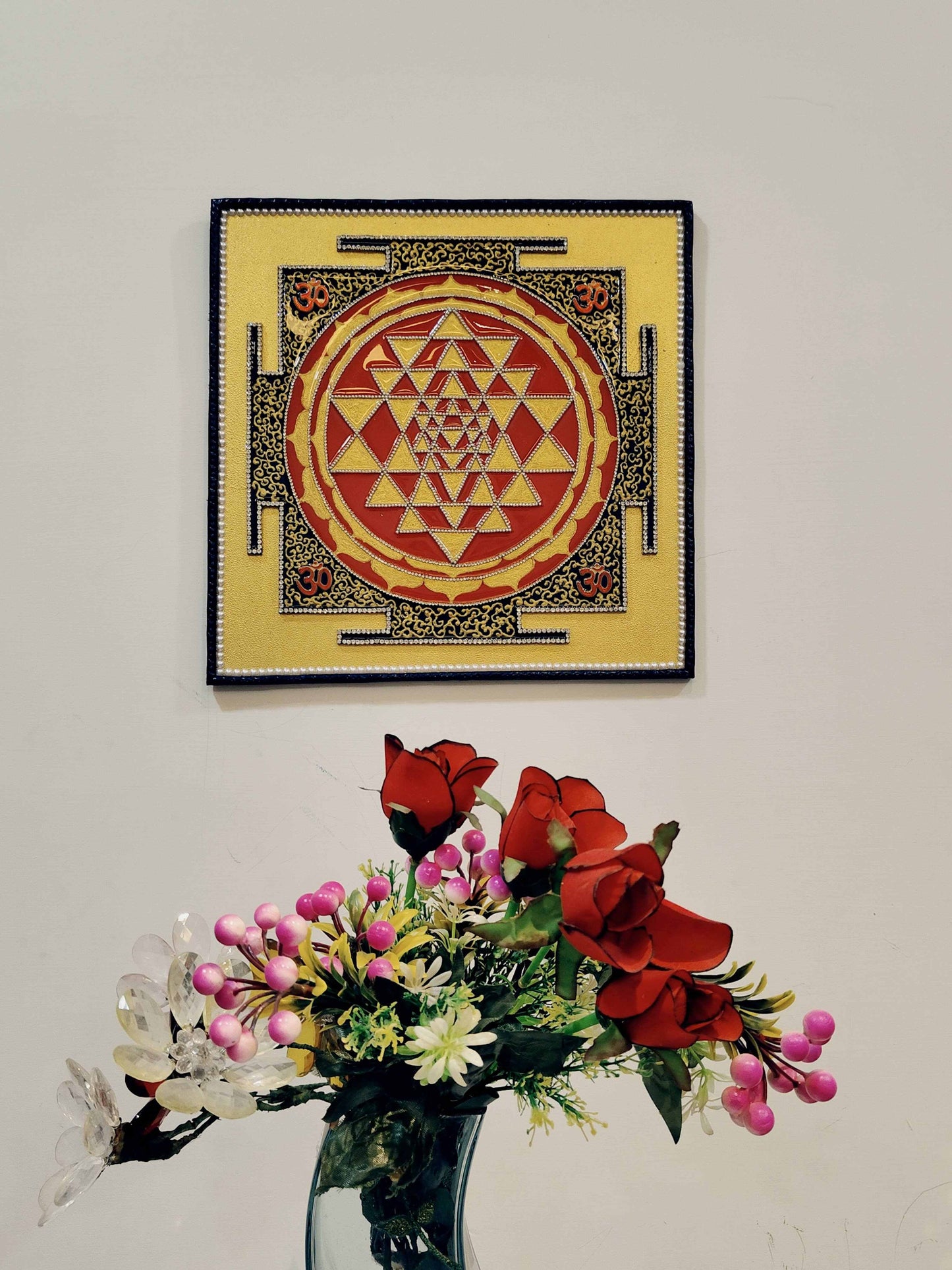 Divine shree yantra resin art
