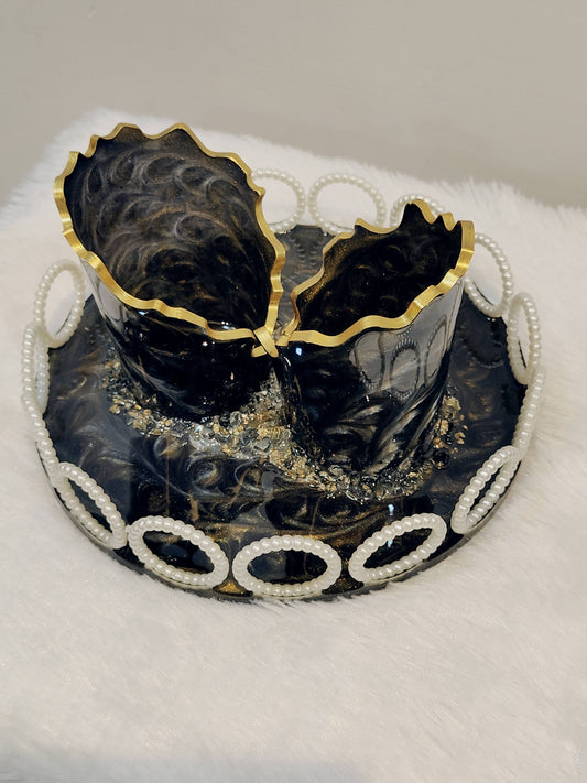 Handcrafted resin multipurpose stand