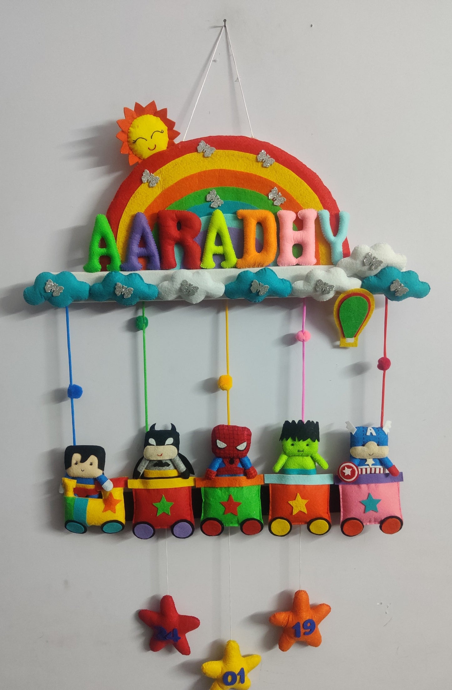 Kids hanging -SuperheroTrain (Single Name)