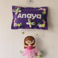 Personalized Handmade Kids name hanging-Girl on swing (Polka dot/Tutu dress)