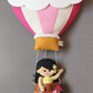 Personalized Handmade Kids name hanging- Hot air ballon - Girl/Boy/Unicorn