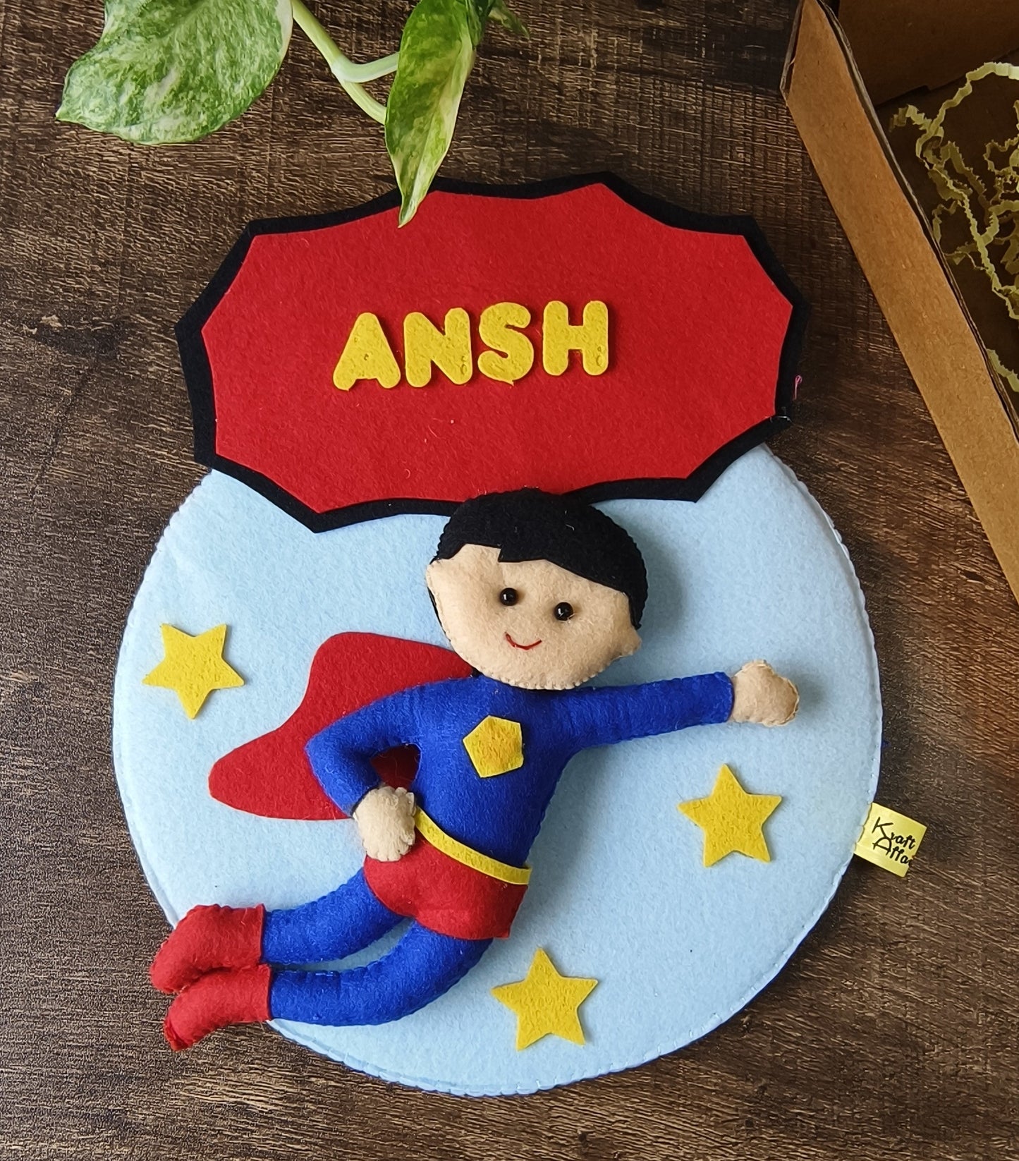 Kids wall hanging- Superhero Rakhi Hamper