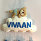 Kids hanging -Teddy on cloud