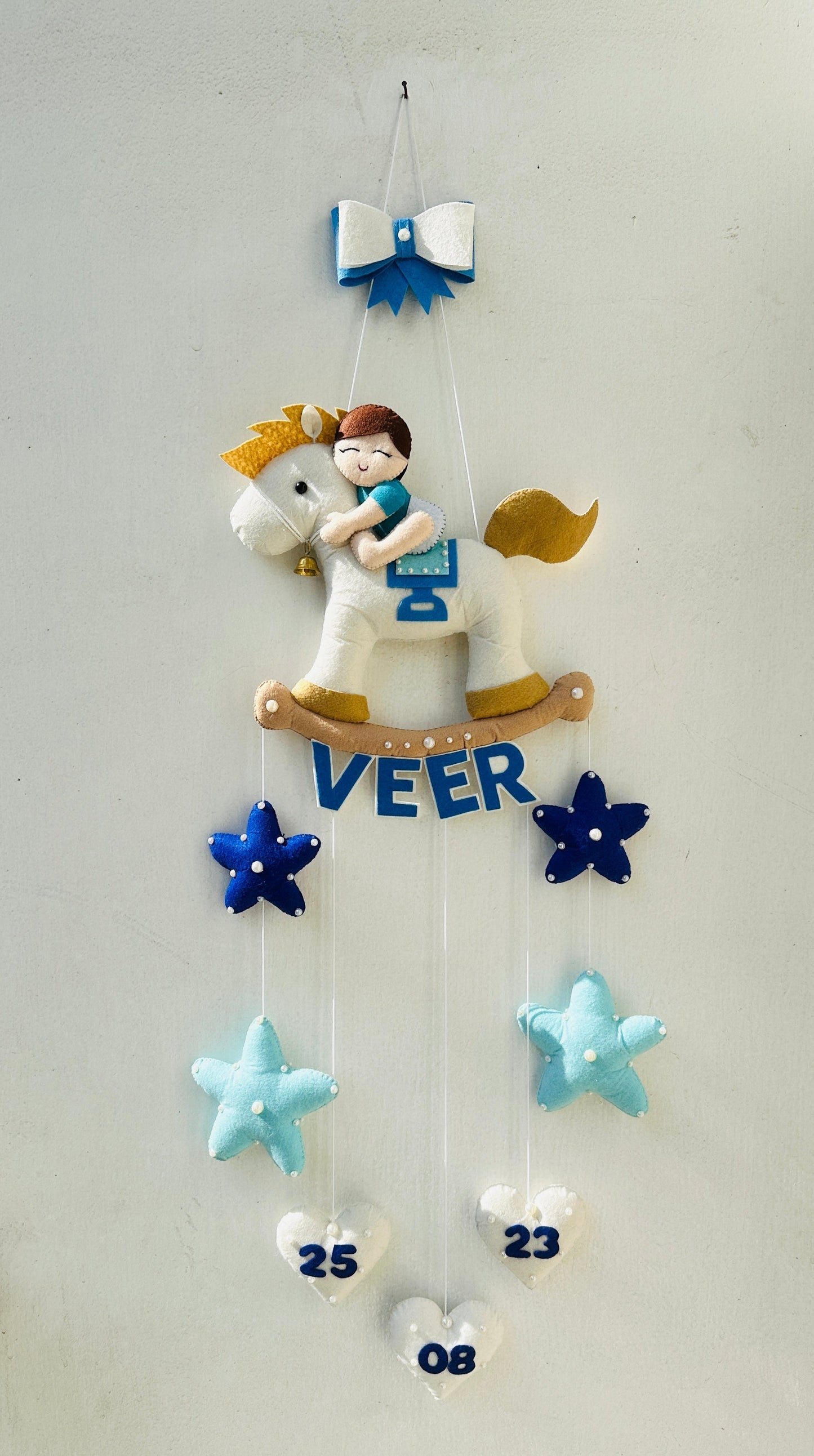 Kids hanging -Baby Boy on horse