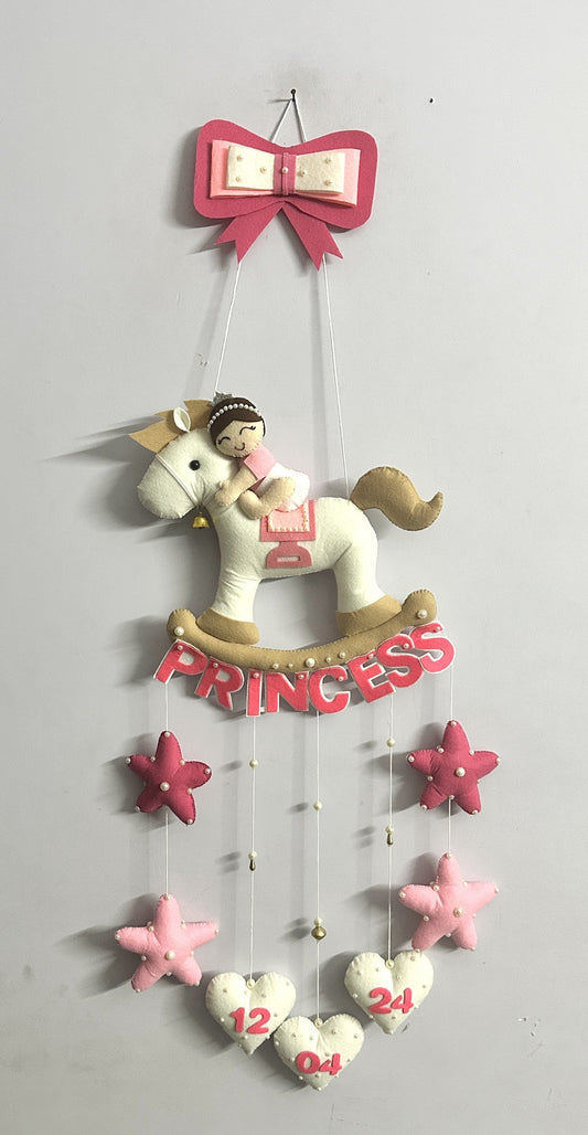 Kids hanging -Baby Girl on horse