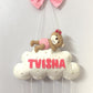 Kids hanging -Teddy on cloud