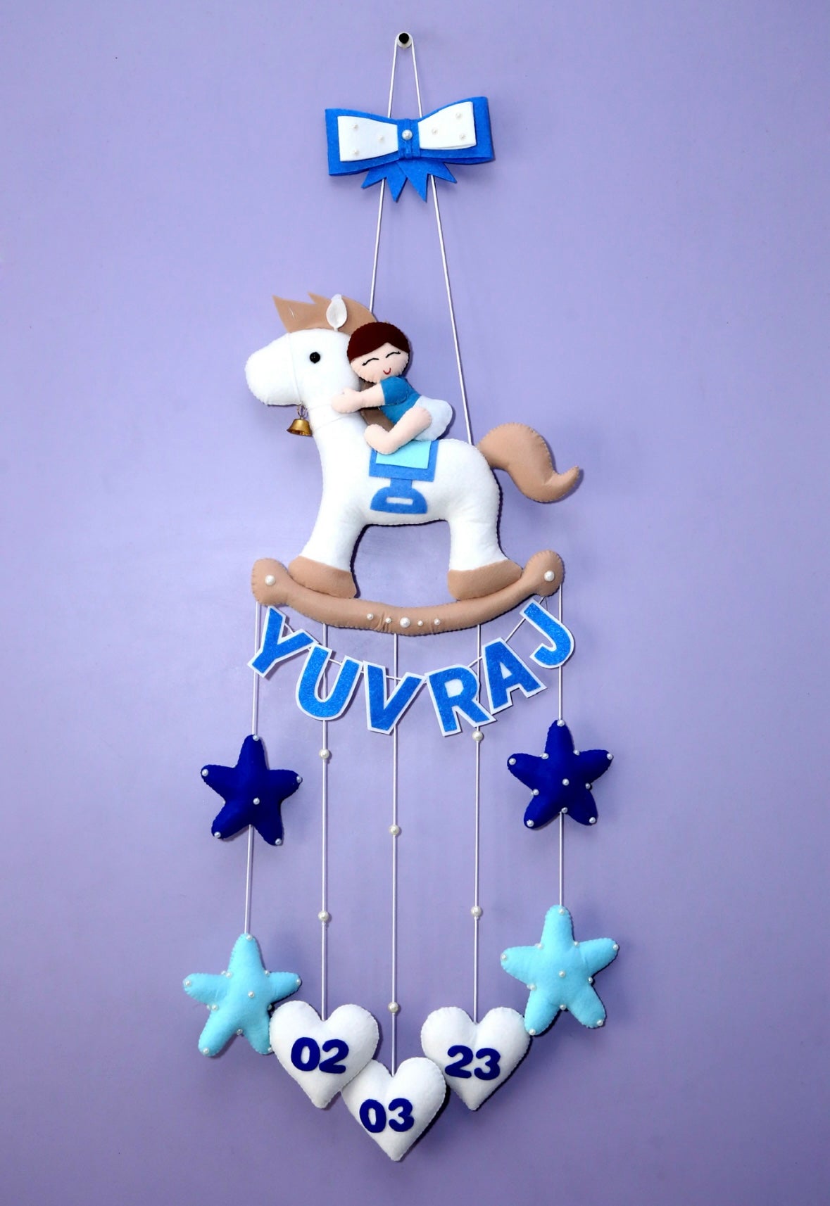 Kids hanging -Baby Boy on horse