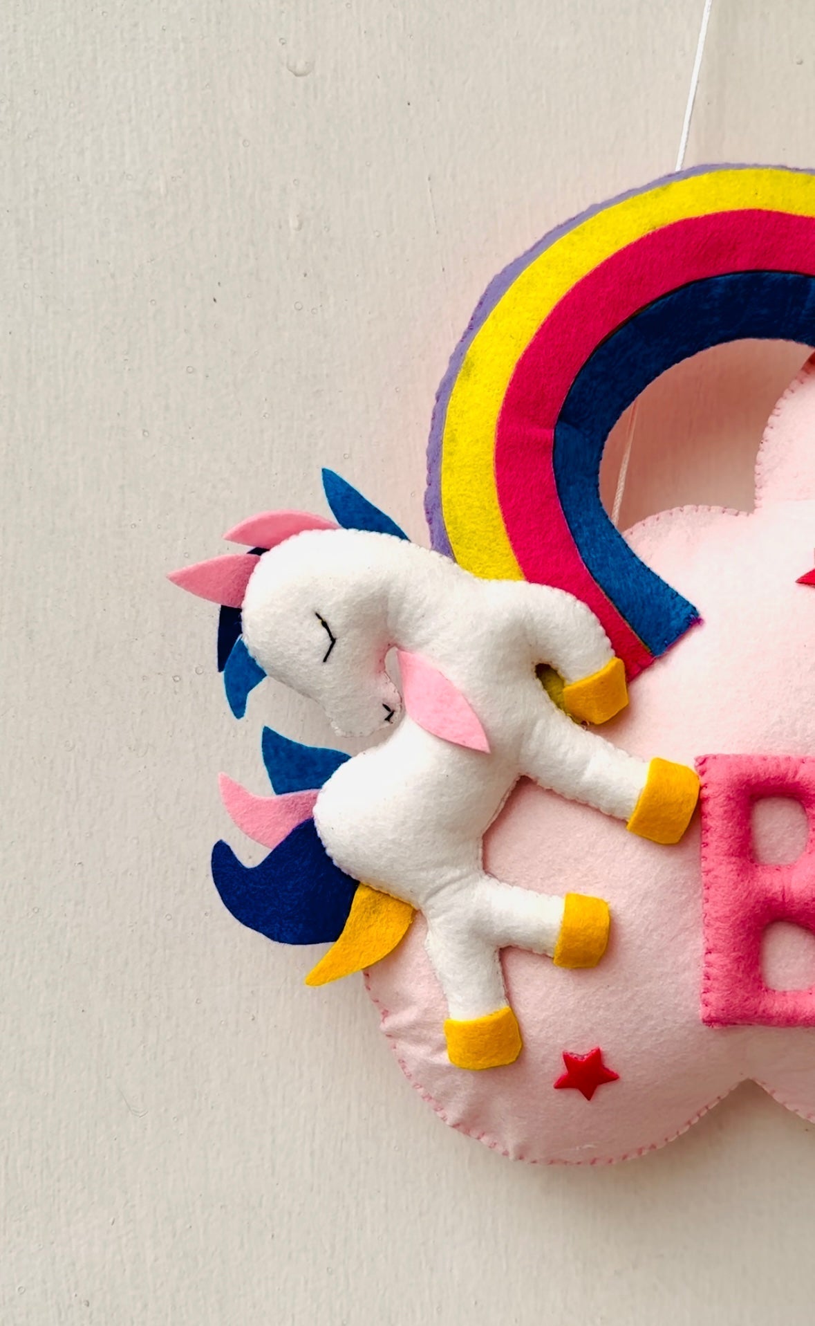 Kids hanging -Pink cloud Unicorn