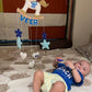 Kids hanging -Baby Boy on horse