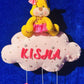 Kids hanging -Animals on Cloud with DOB