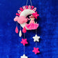 Kids hanging -Girl on Moon