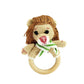 Happy Threads | Handmade Crochet Lion Teether - Adorable Baby Toy, Perfect Gift!