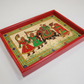 Traditional Marwari Phad Illustrated Wooden Platter