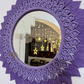 Macrame round mirror