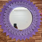 Macrame round mirror