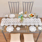 Happy Threads | Handmade Crochet Table Runner 🤍 | Elegant White Home Décor & Table Accent - Hunar Hatti
