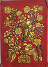 Elegance in Motion: Kalamkari Peacock Embroidery