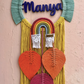 Name wall hanging-Macrame