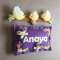 Personalized Handmade Kids name hanging-The Bird Family Name