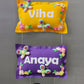 Personalized Handmade Kids name hanging- Bird Family with Siblings