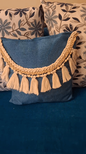 Macrame bohemian cushion covers