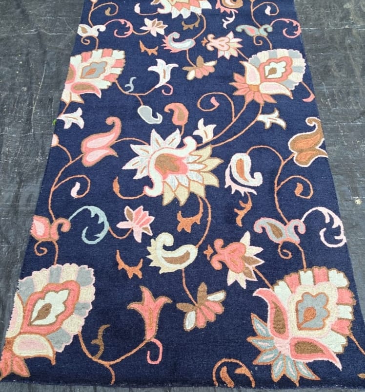 Flower design Handtufted Carpets - Hunar Hatti