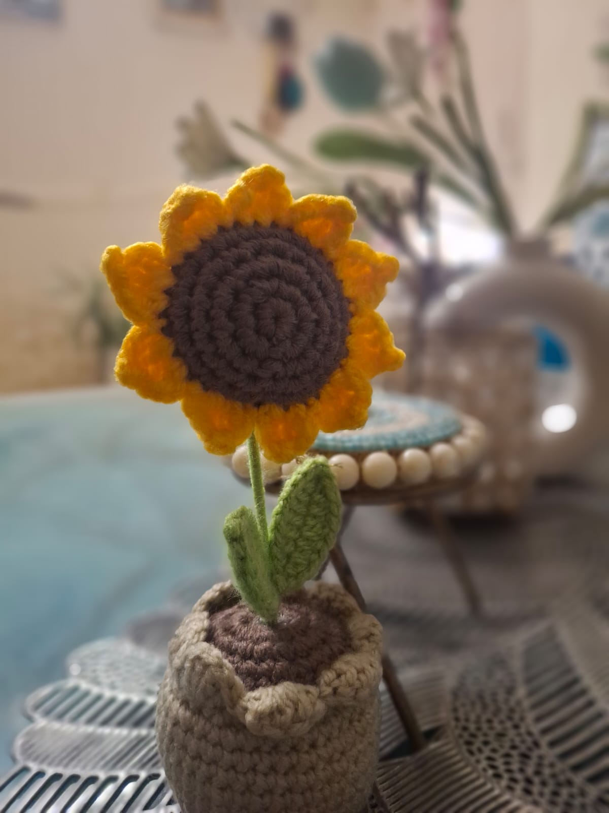 Crochet Sunflower Pod