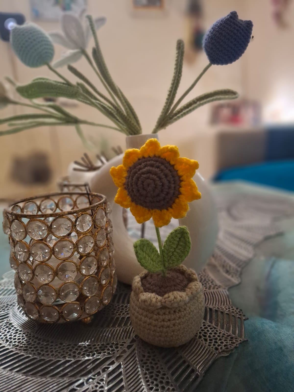 Crochet Sunflower Pod
