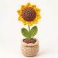 Crochet Sunflower Pod